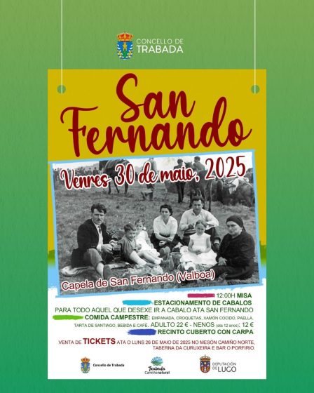 O Concello de Trabada recupera as súas tradicións coa celebración de San Fernando en Valboa