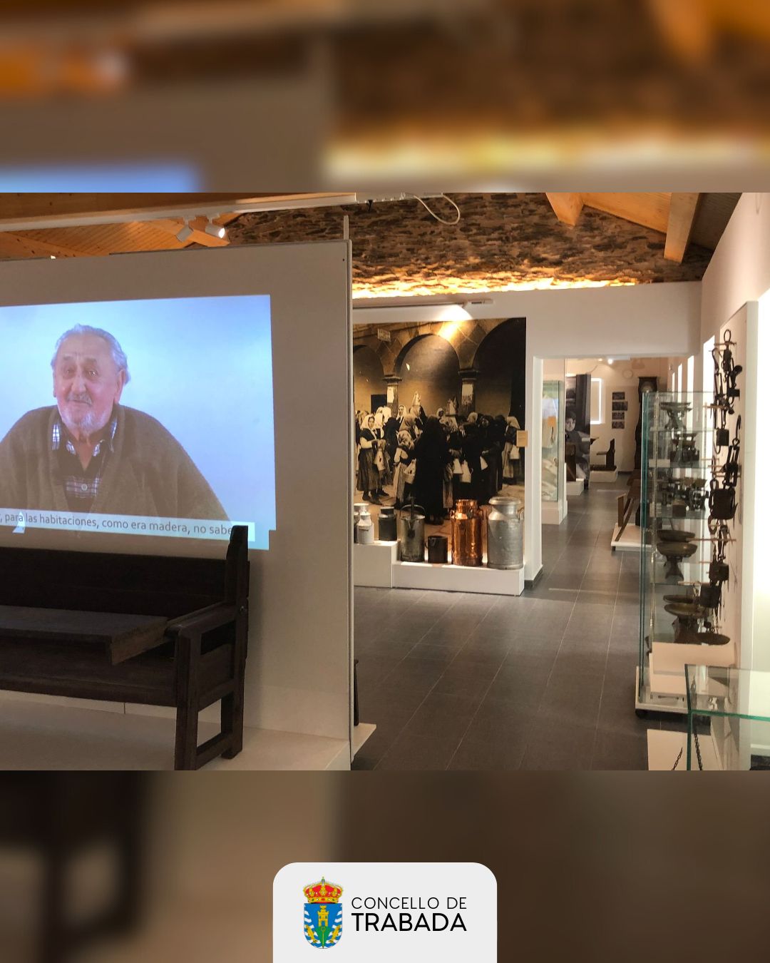 O Concello de Trabada lamenta o falecemento de José Rocha, doador do patrimonio do centro etnográfico que leva o seu nome