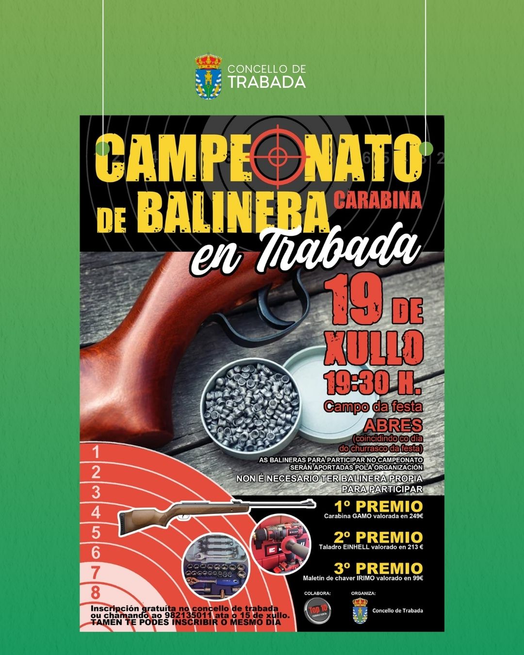 O Concello de Trabada organiza un Campionato de Balinera en Abres o 19 de xullo