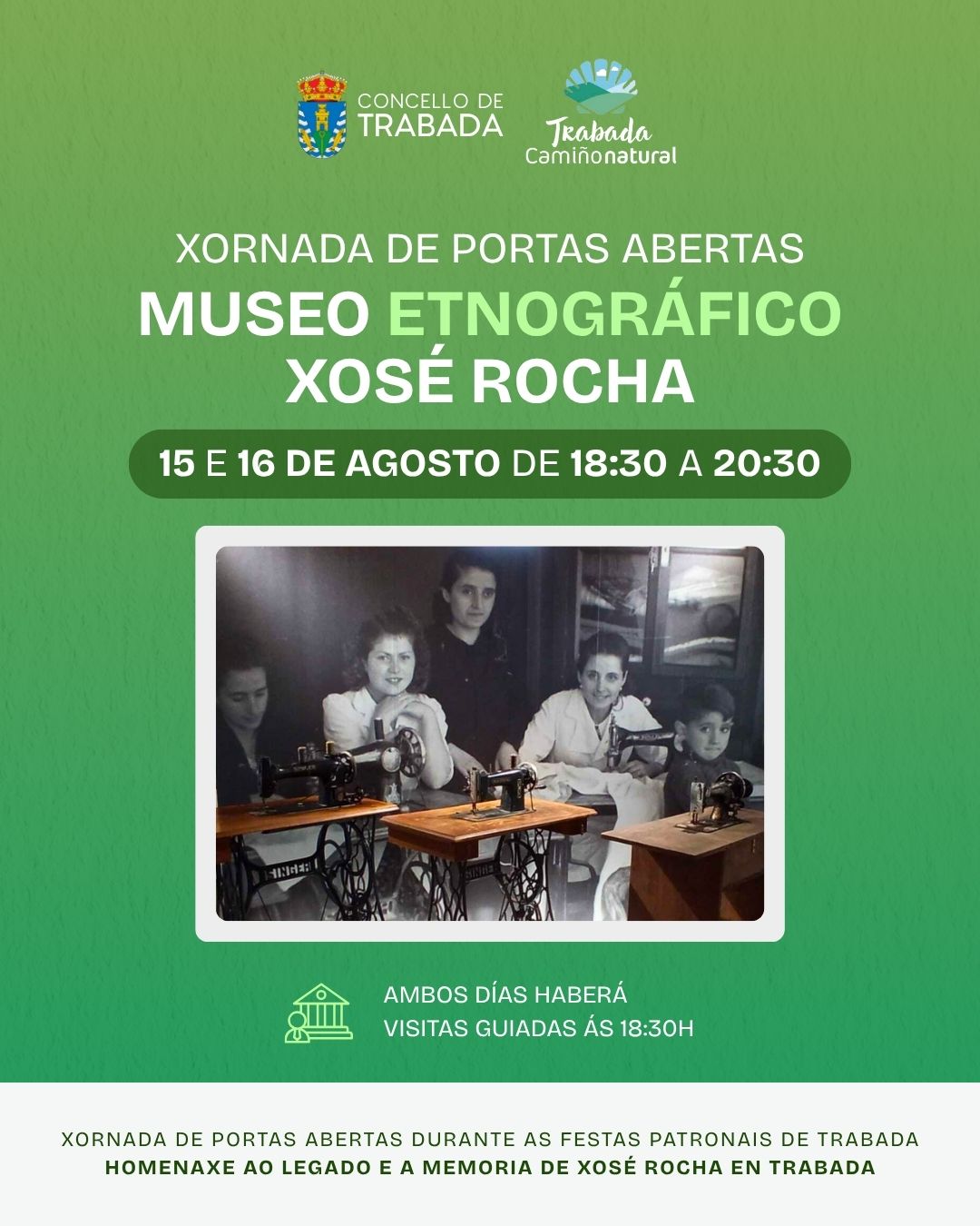 O Museo Etnográfico Xosé Rocha celebra dúas xornadas de portas abertas durante as festas patronais de Trabada