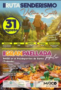Cartel II Ruta-Sendeirismo-e-Gran-Paellada-Sante