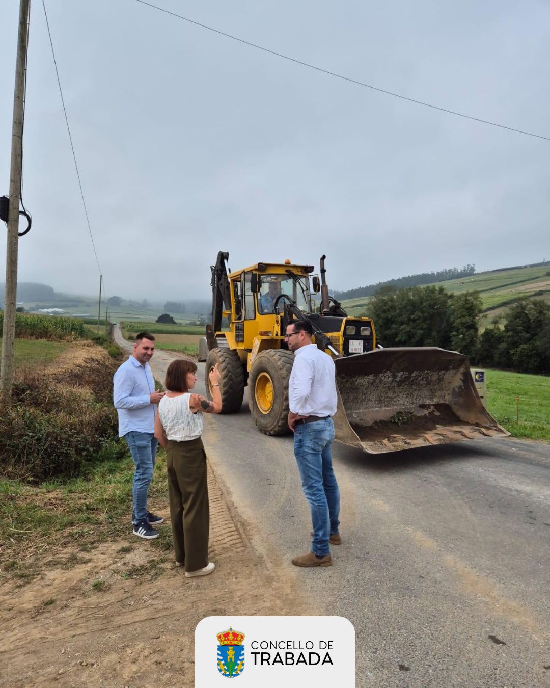 Comezaron as obras de mellora do vial que une Fórnea e Vilamartín Pequeno, impulsadas polos Concellos de Trabada e Barreiros