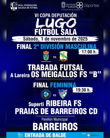 O Concello de Trabada apoia ao Trabada Futsal na final da VI Copa Deputación de Lugo