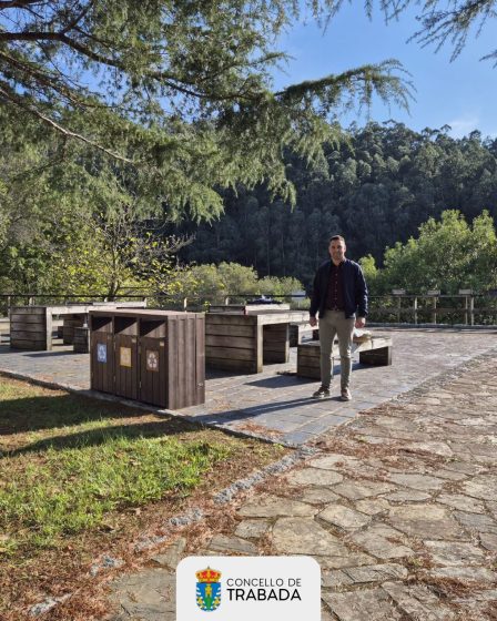 O Concello de Trabada inicia a renovación da área recreativa de A Choza na Ría de Abres
