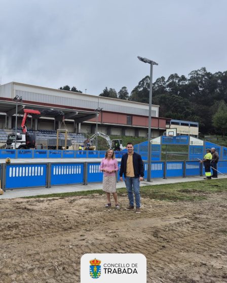 O Concello de Trabada inicia as obras de ampliación e mellora da zona verde no complexo deportivo municipal