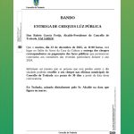 O Concello de Trabada convoca a entrega dos cheques correspondentes á luz pública