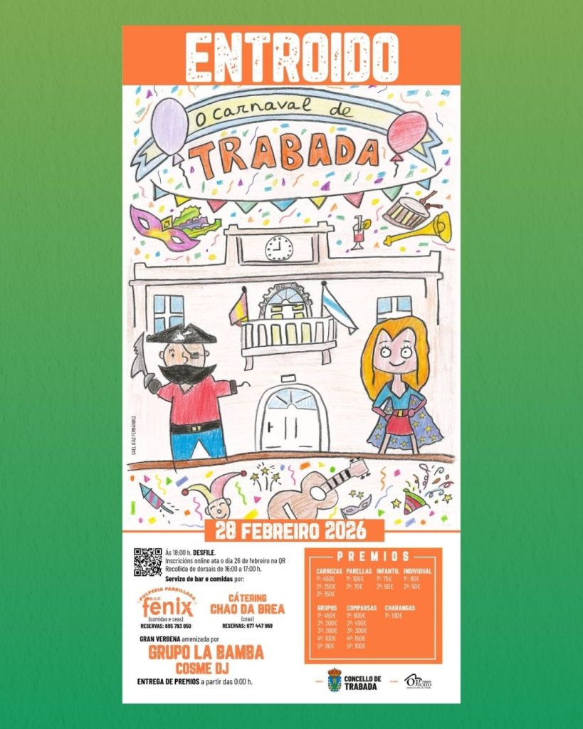 Cartel Entroido Trabada 2026