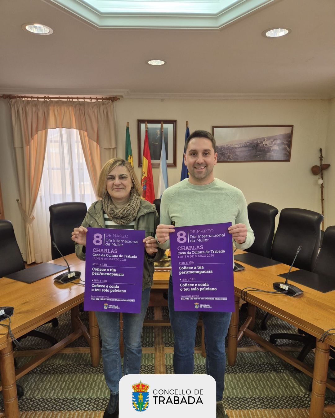 O Concello de Trabada organiza dúas charlas con motivo do 8M