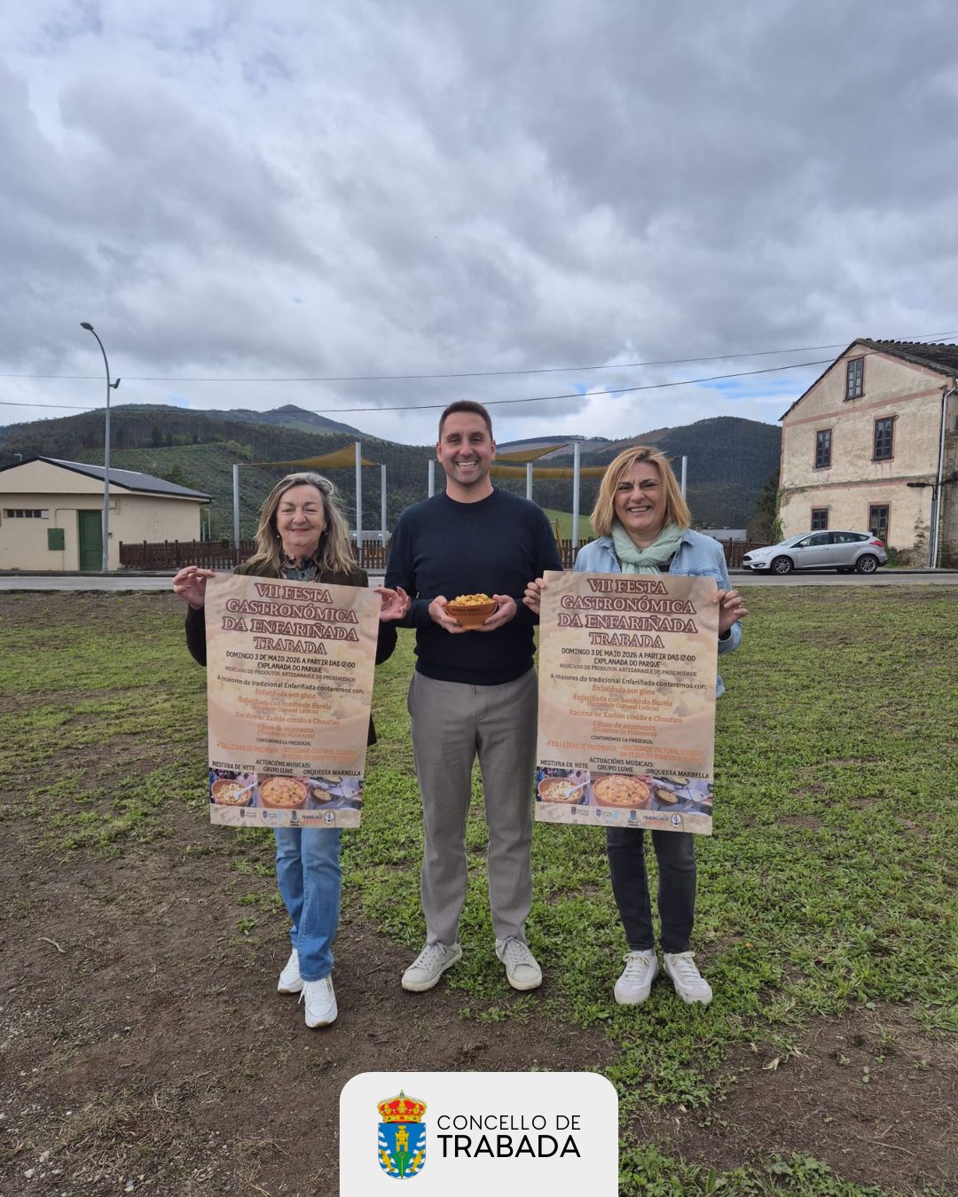 Trabada presenta o cartel da VII Festa da Enfariñada con novidades e nova localización