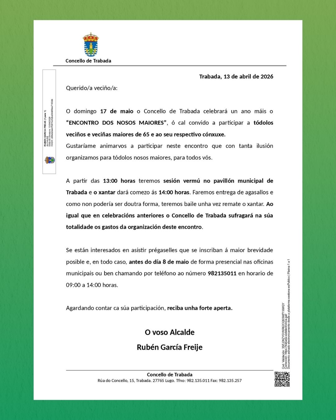 Carta Encontro dos Maiores 2026
