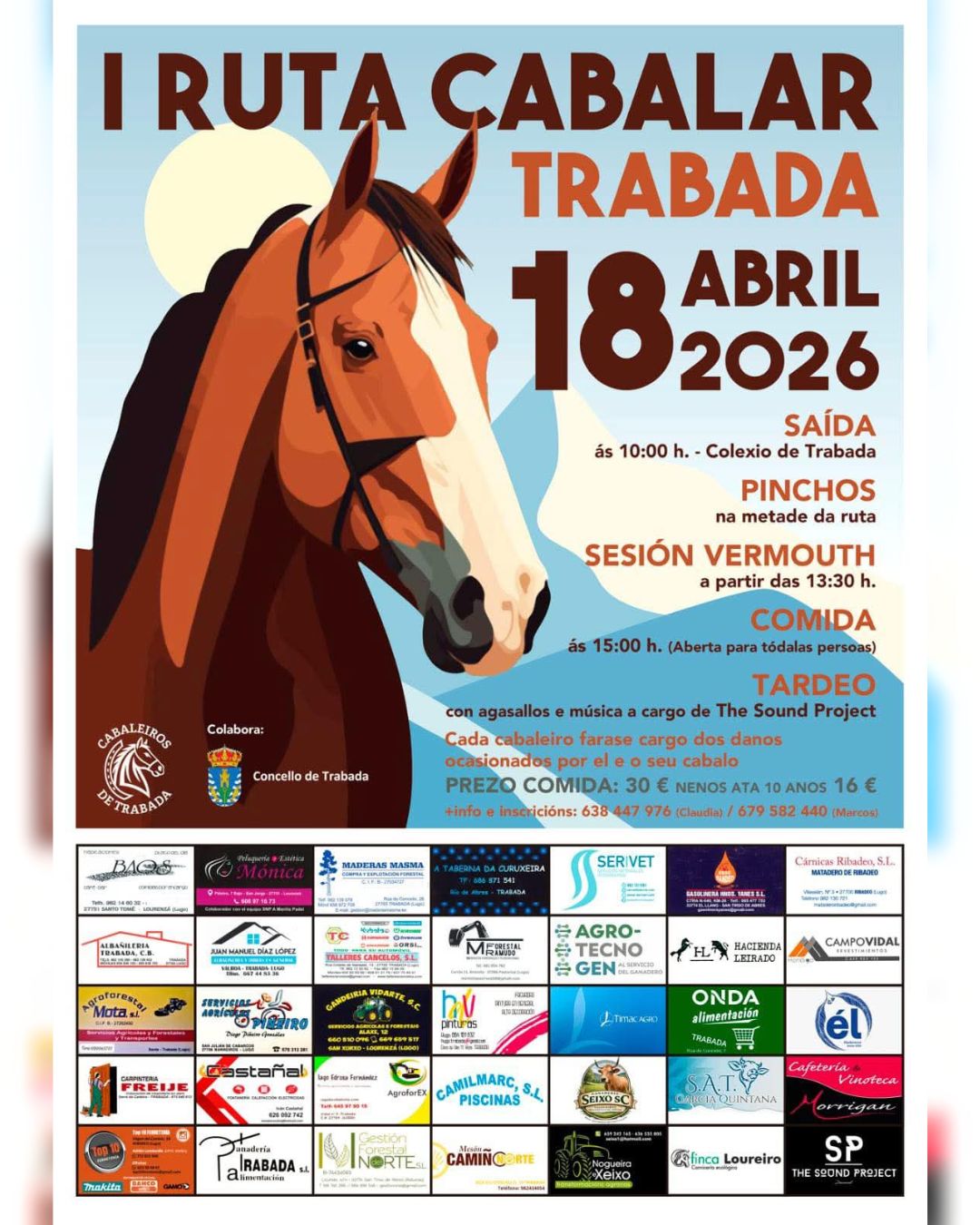 Cartel Trabada acollerá a súa primeira Ruta Cabalar o vindeiro 18 de abril 