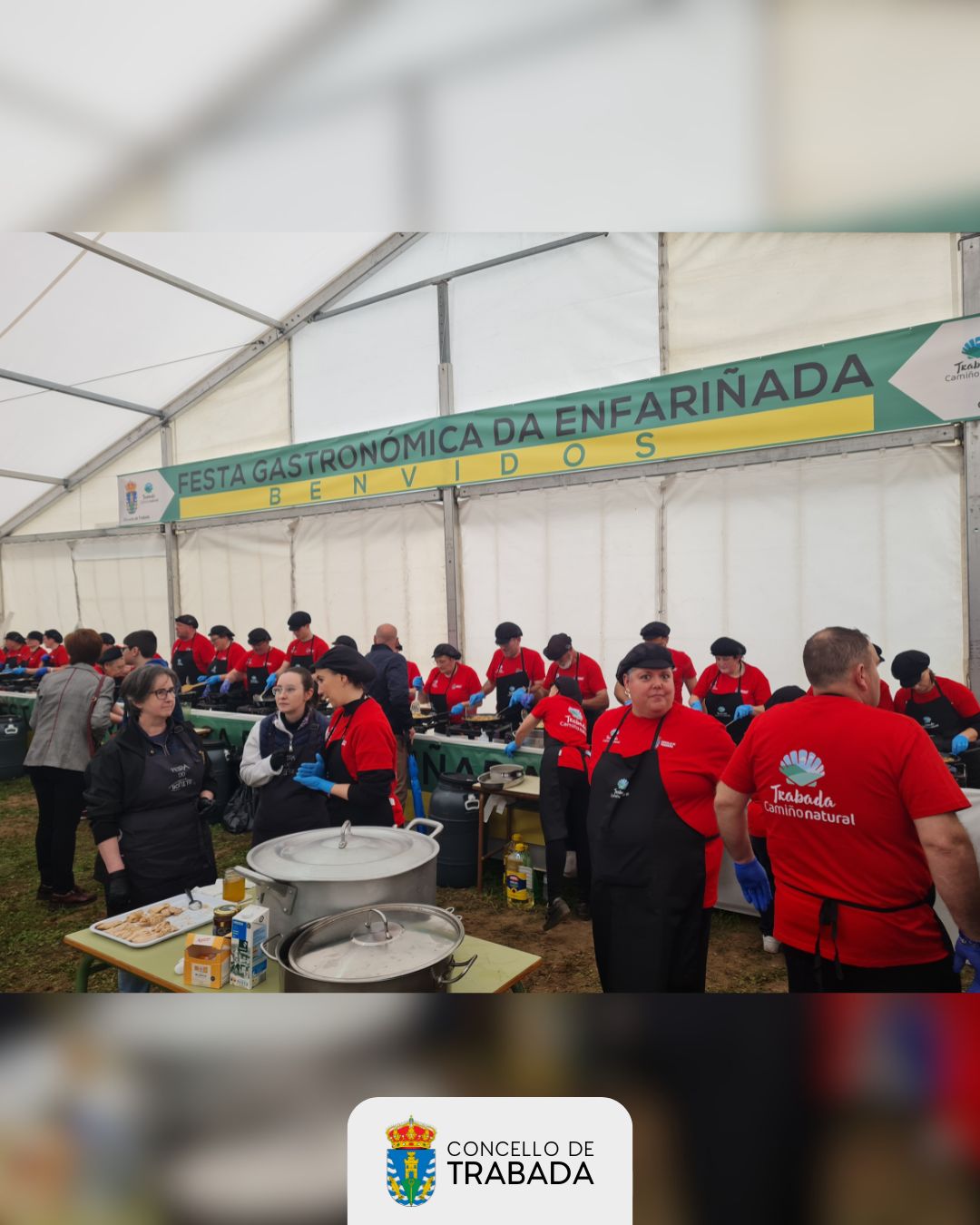 Trabada celebra o éxito da VII Festa da Enfariñada que segue medrando ano tras ano