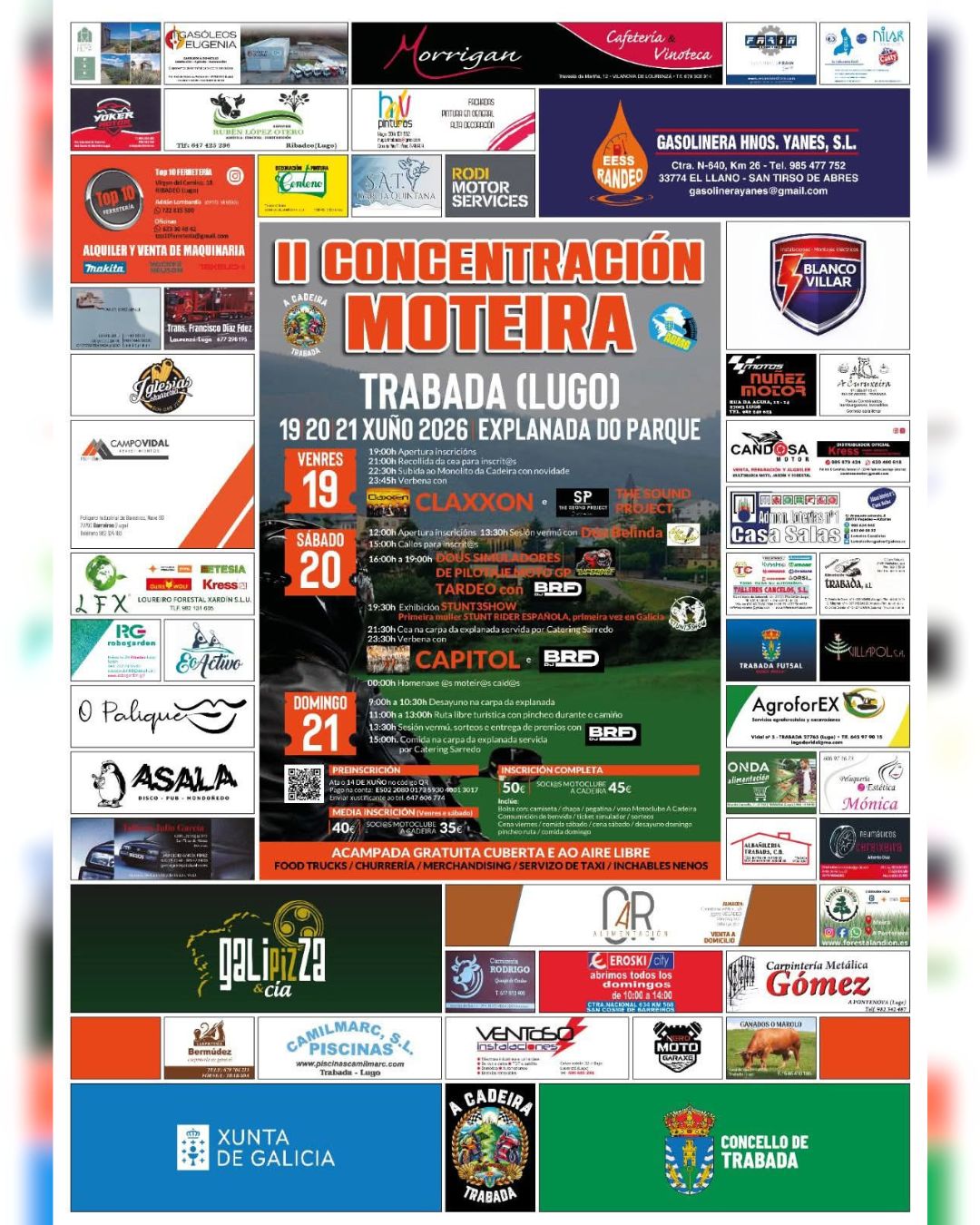 Cartel II Concentración Moteira Trabada