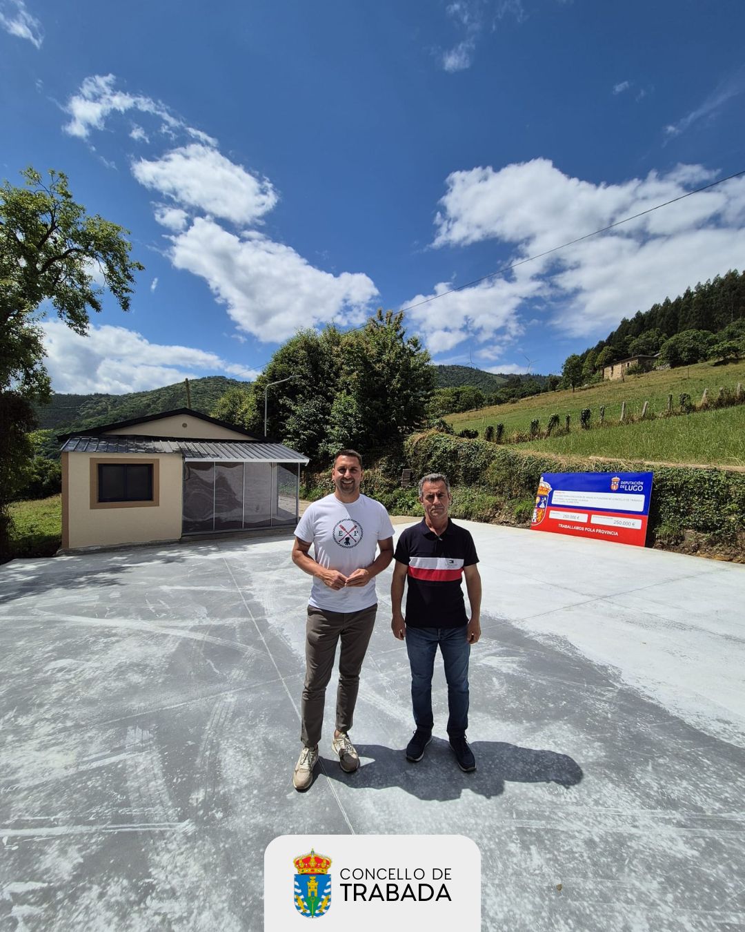 O Concello de Trabada remata as obras de mellora no teleclub de Vilapena cun investimento de case 35.000 euros