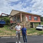 Comezan as obras de mellora exterior no teleclub de Vilaformán