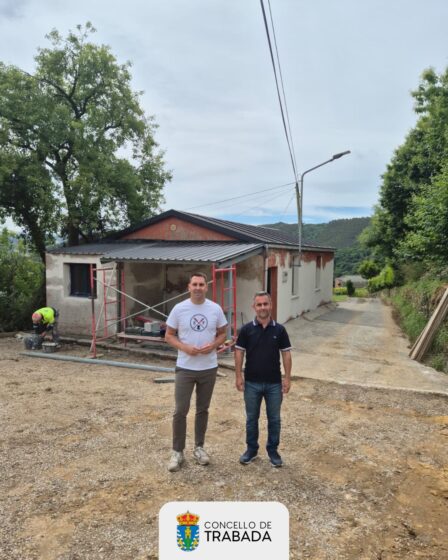 O Concello de Trabada inicia as obras de mellora do teleclub de Vilapena cun investimento de case 35.000 euros