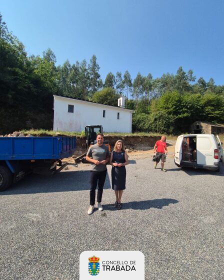 O Concello de Trabada inicia as obras de mellora da contorna da Capela de San Miguel en Vilapercide