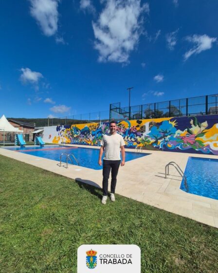 A piscina municipal de Trabada pecha a tempada cun récord de asistencia tras permanecer aberta por primeira vez durante tres meses